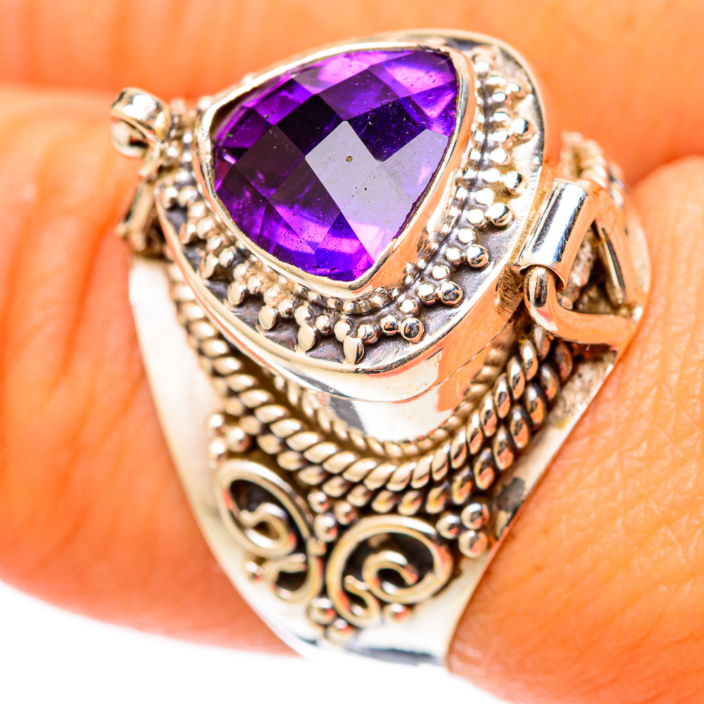 Amethyst Rings handcrafted by Anasilvercos - RING117833