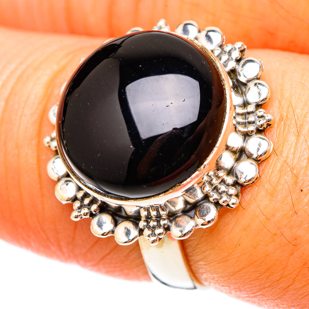 Black Onyx Rings handcrafted by Anasilvercos - RING117836