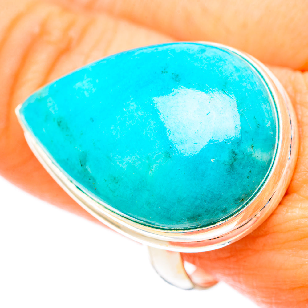 Peruvian Amazonite Rings handcrafted by Anasilvercos - RING117851