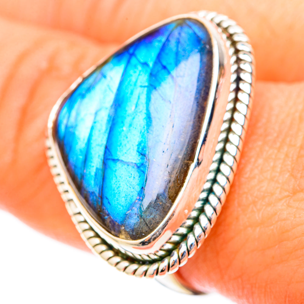 Labradorite Rings handcrafted by Anasilvercos - RING117855