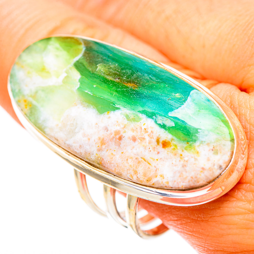 Peruvian Opal Rings handcrafted by Anasilvercos - RING117860