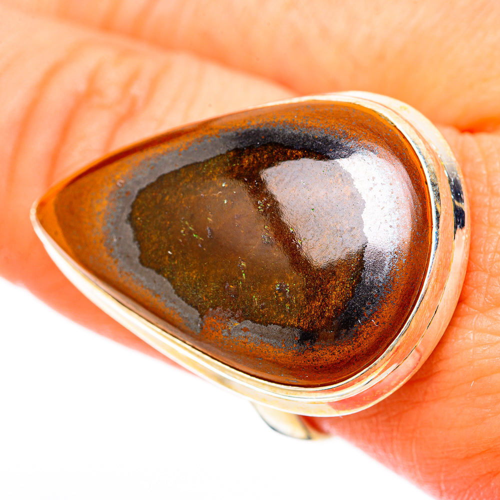 Tiger Iron Rings handcrafted by Anasilvercos - RING117861