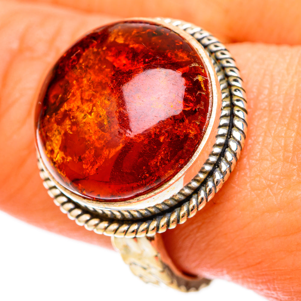 Baltic Amber Rings handcrafted by Anasilvercos - RING117864