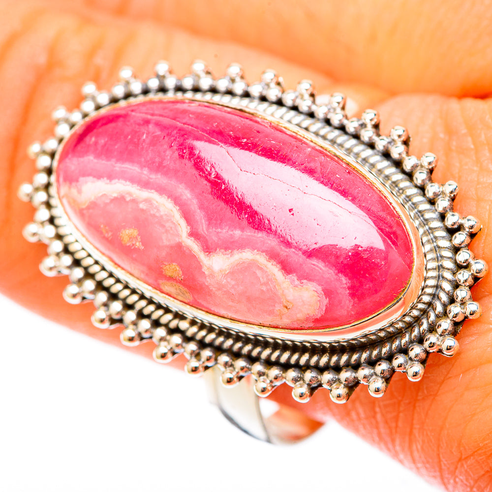 Rhodochrosite Rings handcrafted by Anasilvercos - RING117865