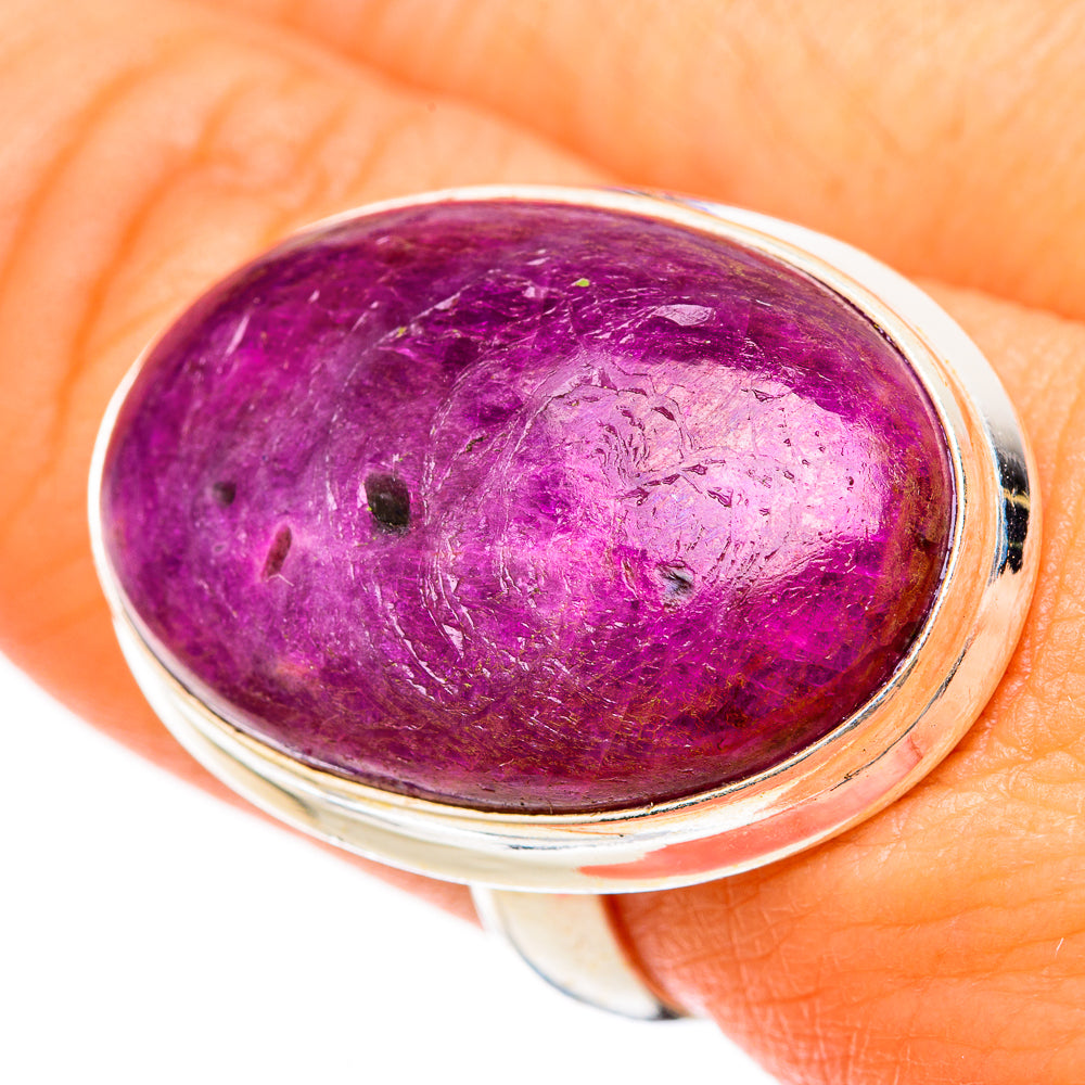 Ruby Fuchsite Rings handcrafted by Anasilvercos - RING117866