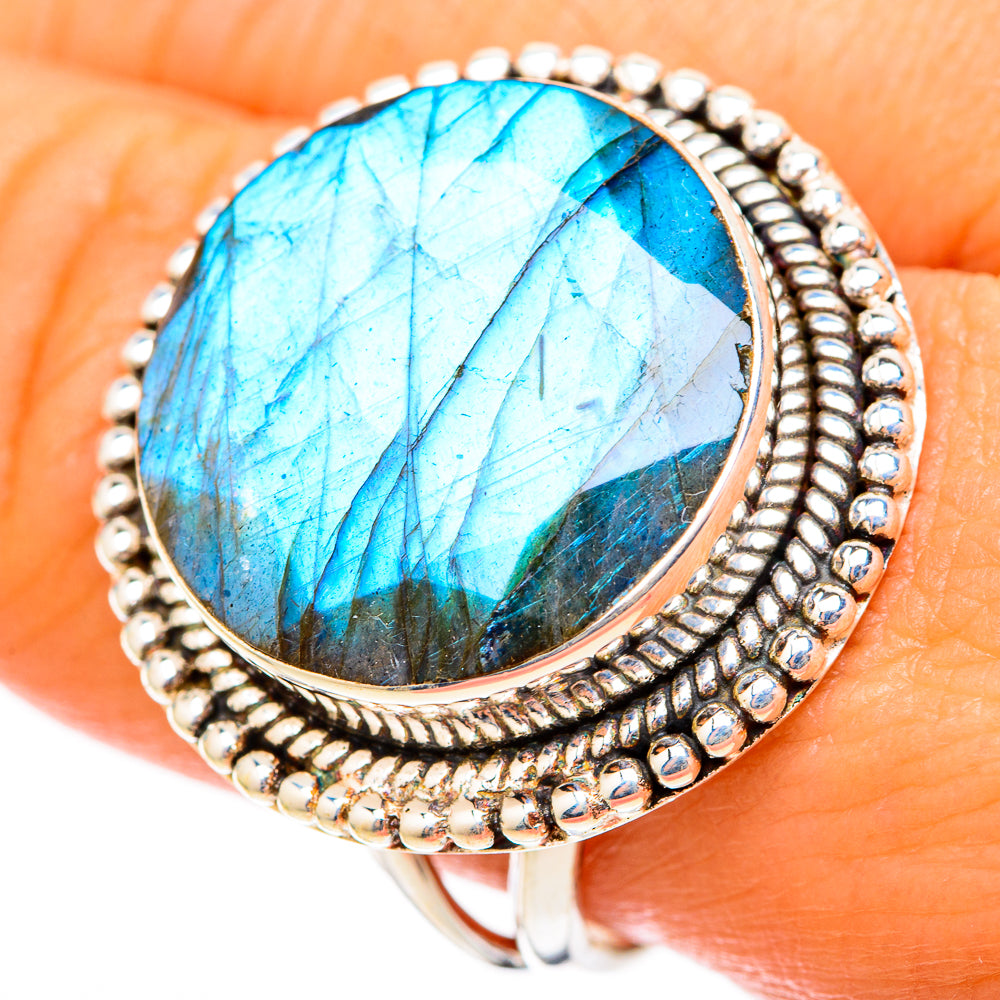 Labradorite Rings handcrafted by Anasilvercos - RING117879