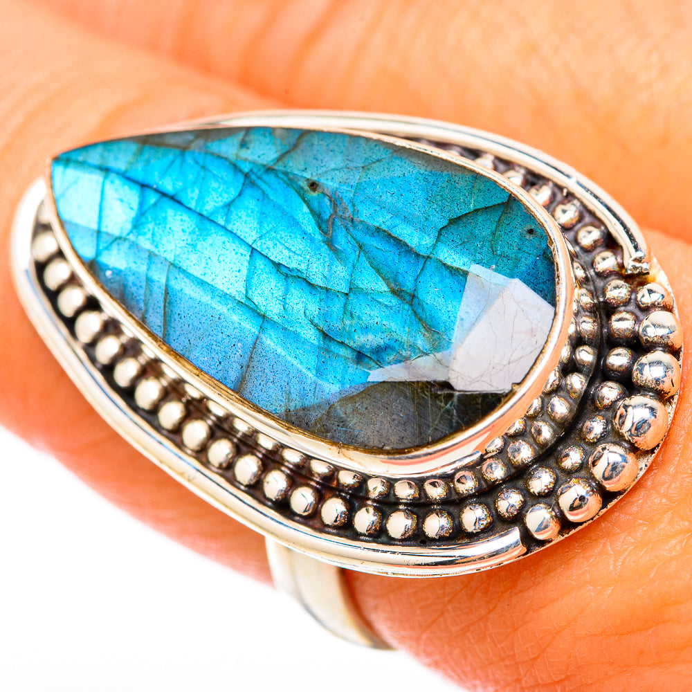 Labradorite Rings handcrafted by Anasilvercos - RING117888