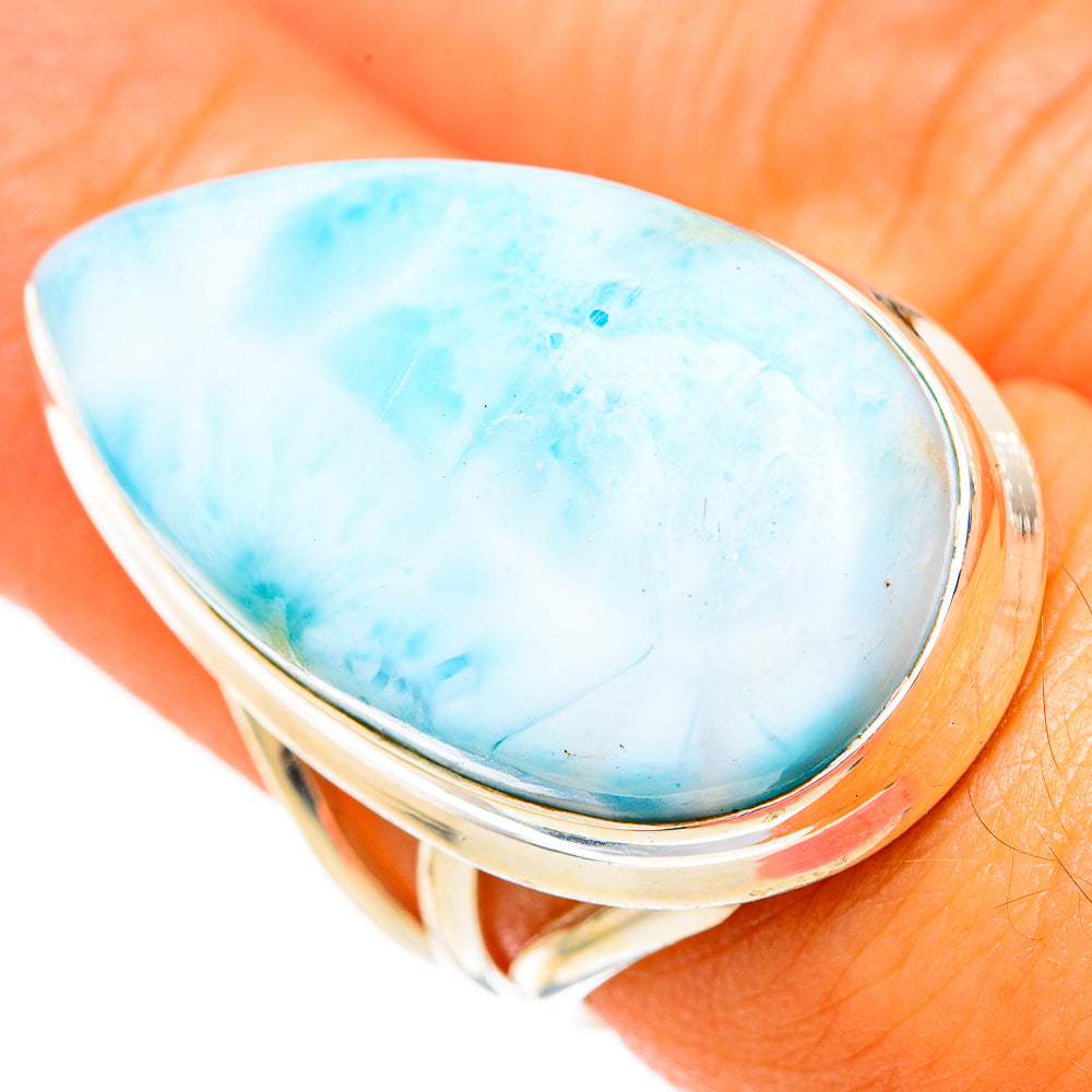 Larimar Rings handcrafted by Anasilvercos - RING117889