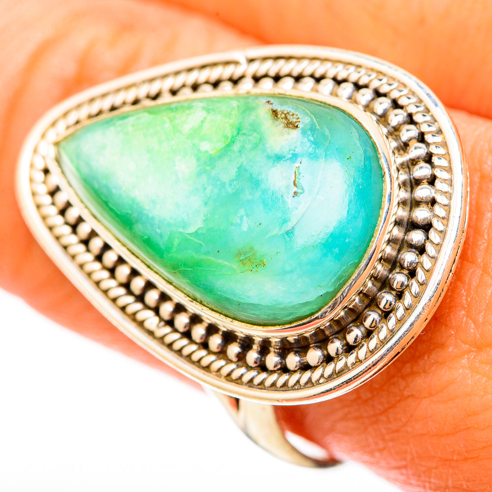 Peruvian Opal Rings handcrafted by Anasilvercos - RING117891