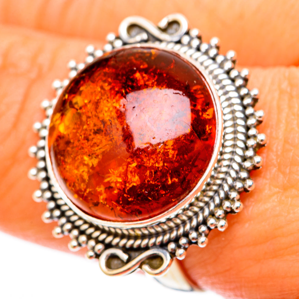 Baltic Amber Rings handcrafted by Anasilvercos - RING117896