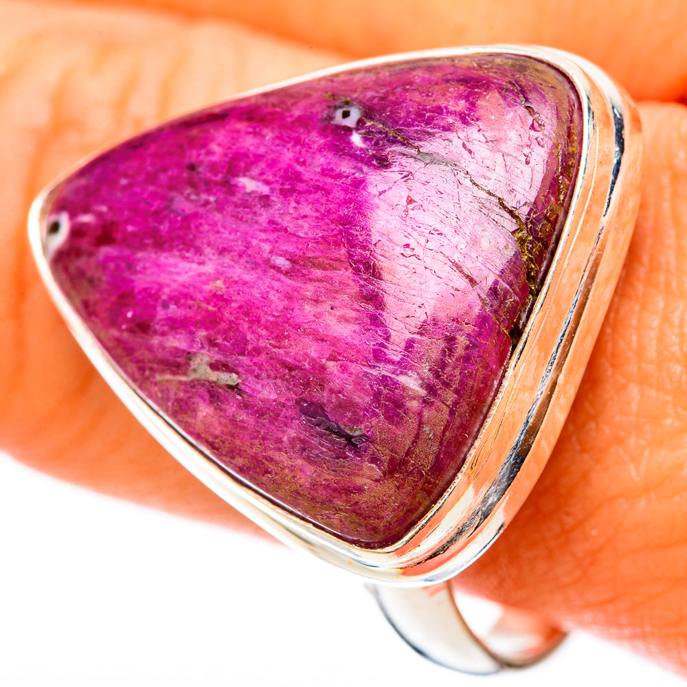 Ruby Fuchsite Rings handcrafted by Anasilvercos - RING117898