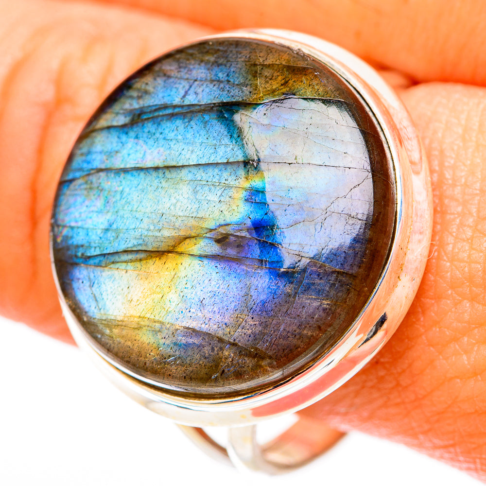 Labradorite Rings handcrafted by Anasilvercos - RING117910