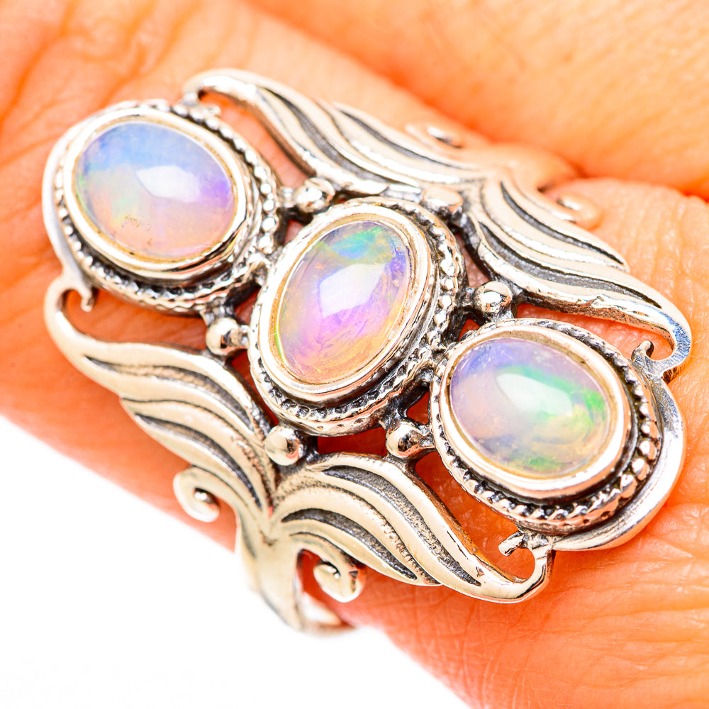Ethiopian Opal Rings handcrafted by Anasilvercos - RING117912