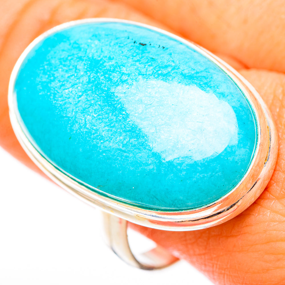 Peruvian Amazonite Rings handcrafted by Anasilvercos - RING117916
