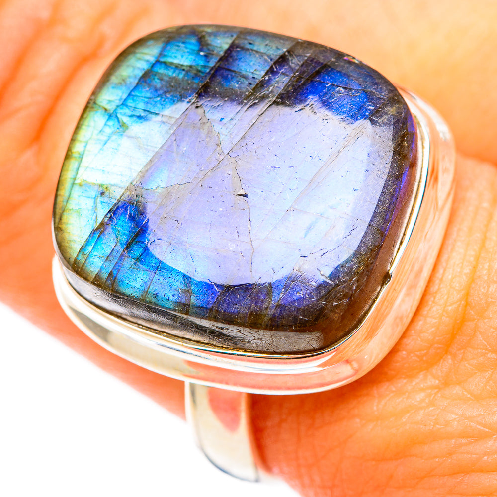 Labradorite Rings handcrafted by Anasilvercos - RING117918