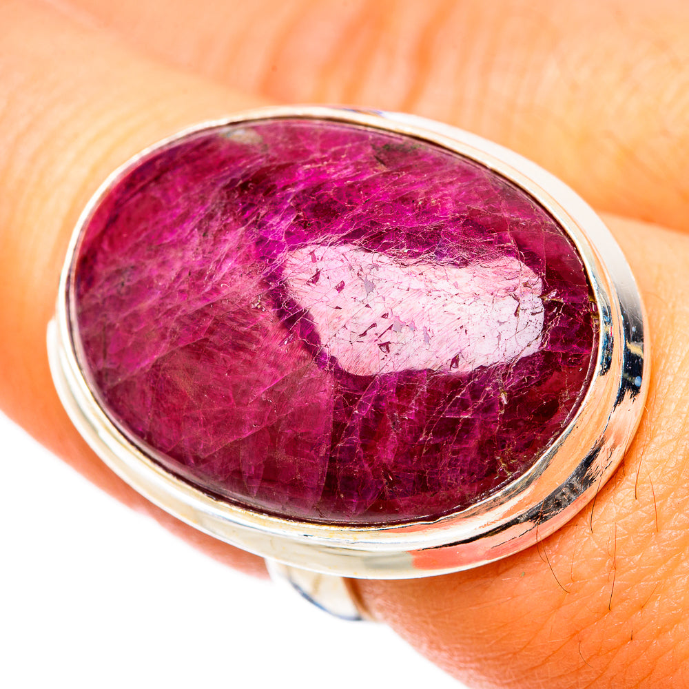 Ruby Fuchsite Rings handcrafted by Anasilvercos - RING117922