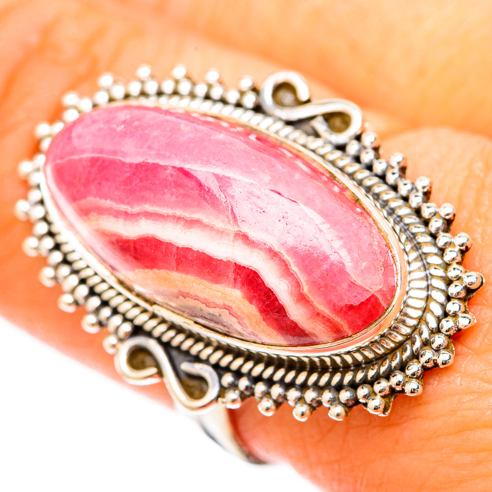 Rhodochrosite Rings handcrafted by Anasilvercos - RING117923