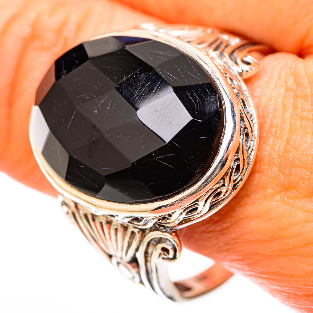 Black Onyx Rings handcrafted by Anasilvercos - RING117927