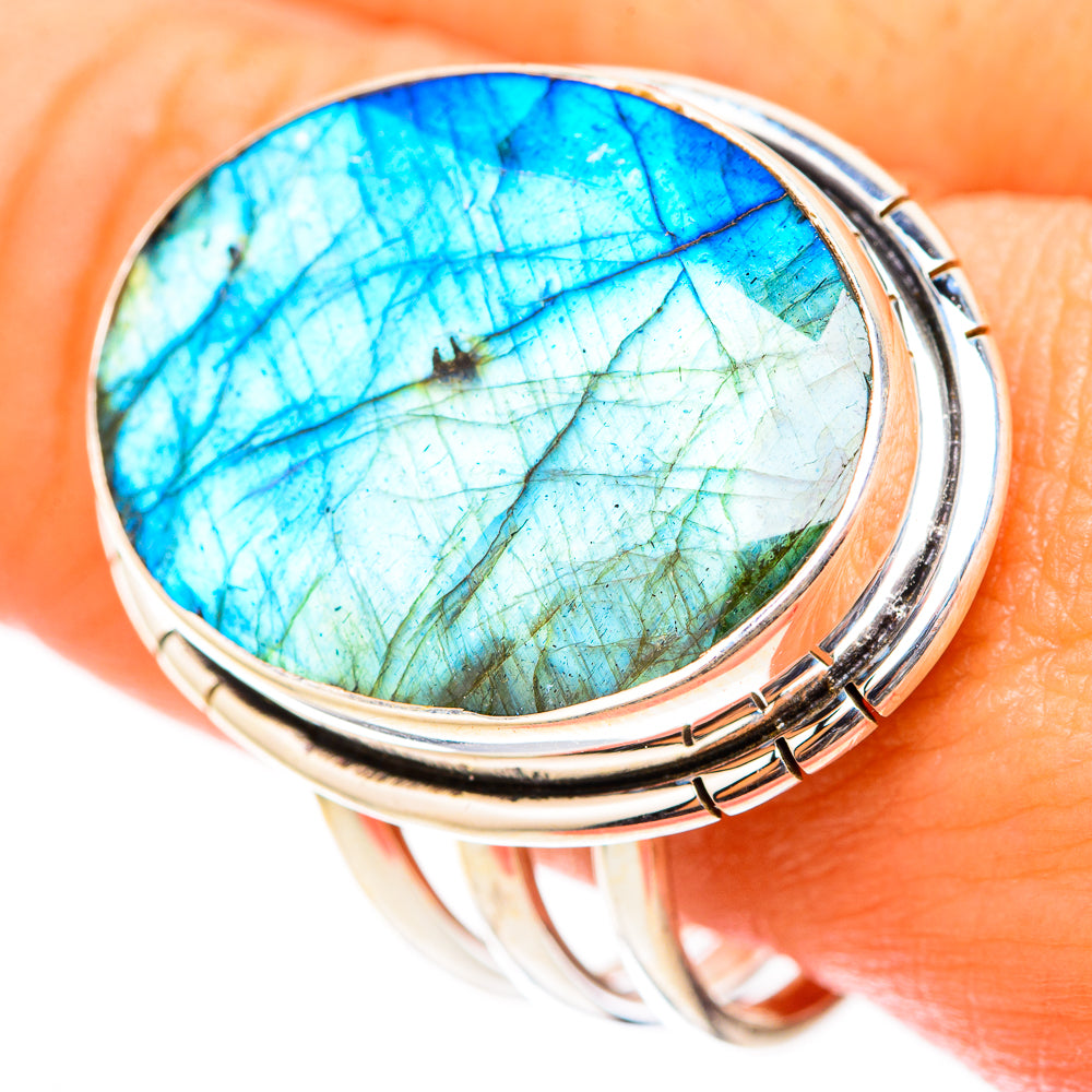 Labradorite Rings handcrafted by Anasilvercos - RING117938