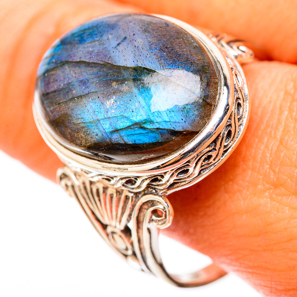 Labradorite Rings handcrafted by Anasilvercos - RING117944