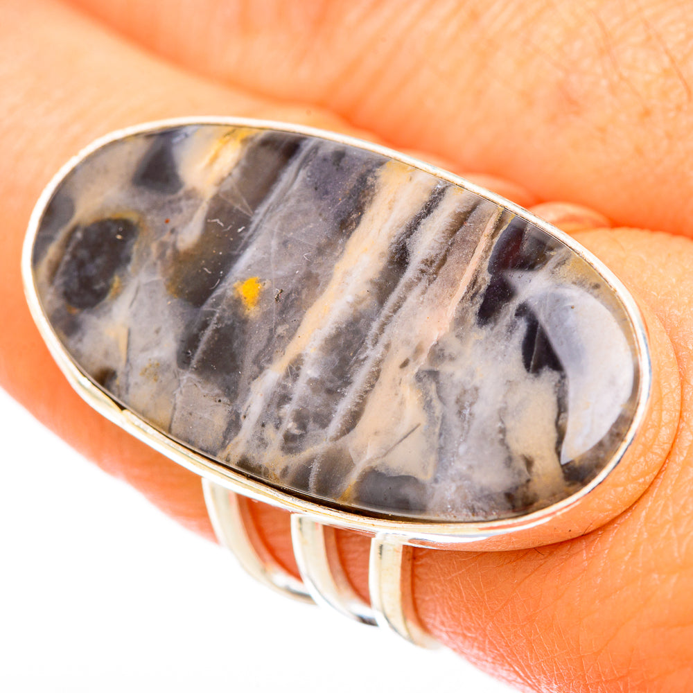 Tiger Dendrite Agate Rings handcrafted by Anasilvercos - RING117947