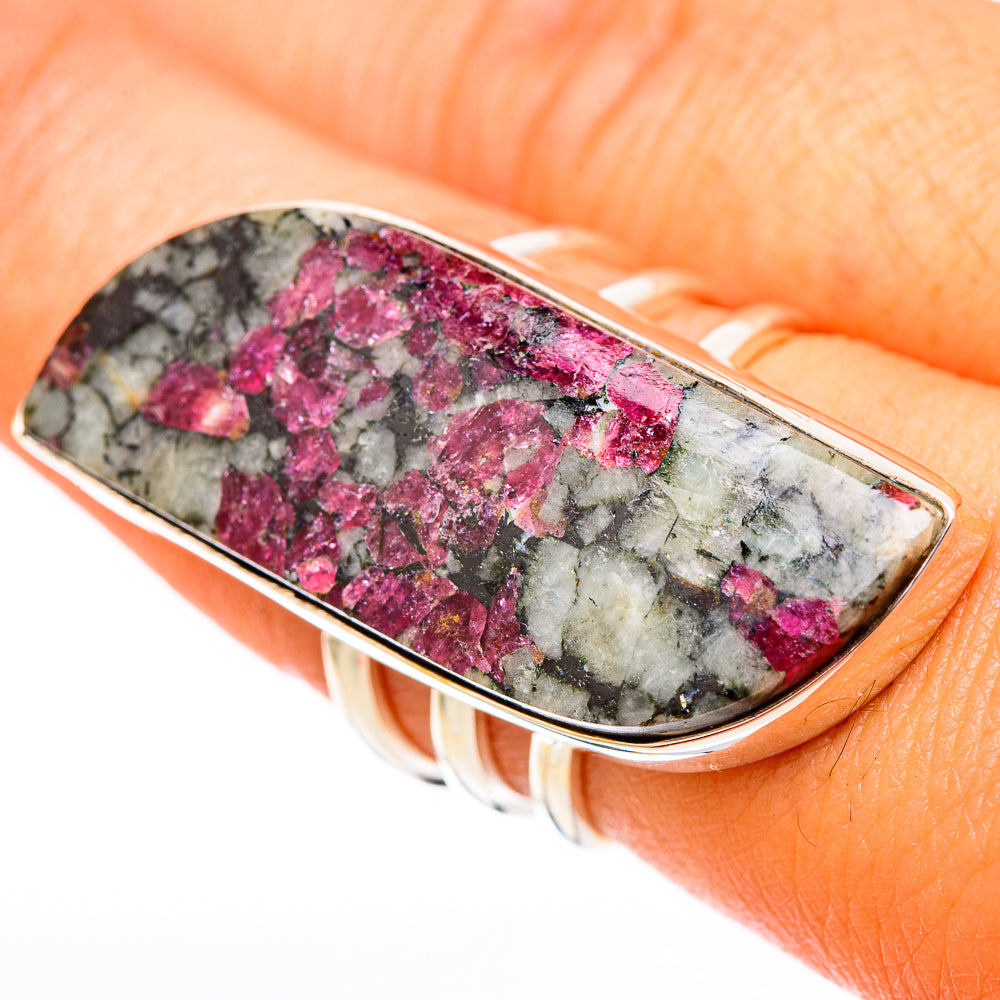 Russian Eudialyte Rings handcrafted by Anasilvercos - RING117950