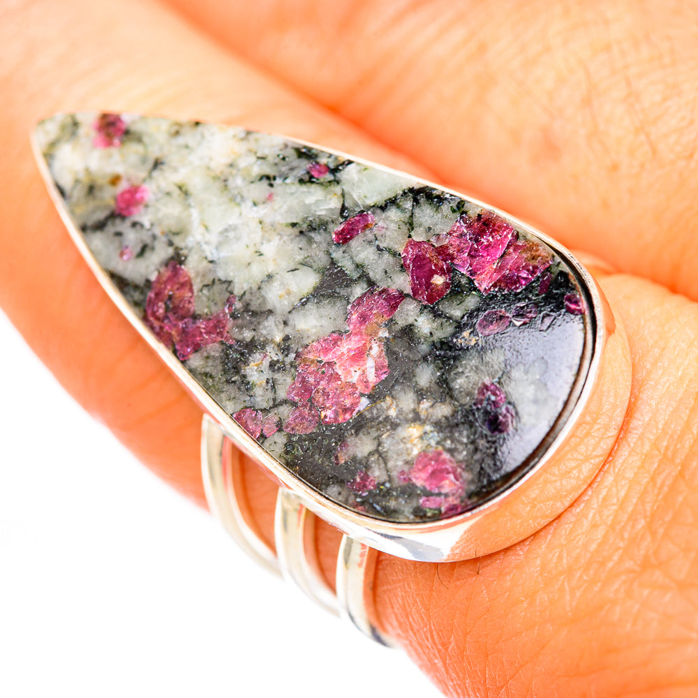 Russian Eudialyte Rings handcrafted by Anasilvercos - RING117951