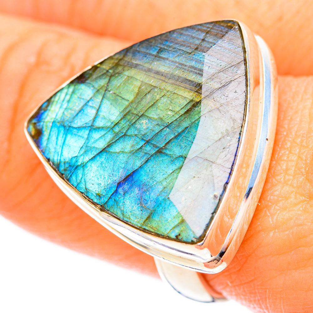 Labradorite Rings handcrafted by Anasilvercos - RING117966