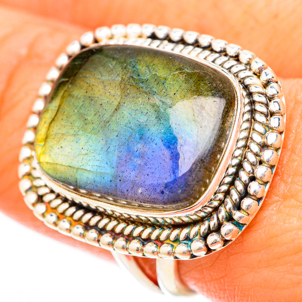 Labradorite Rings handcrafted by Anasilvercos - RING117998