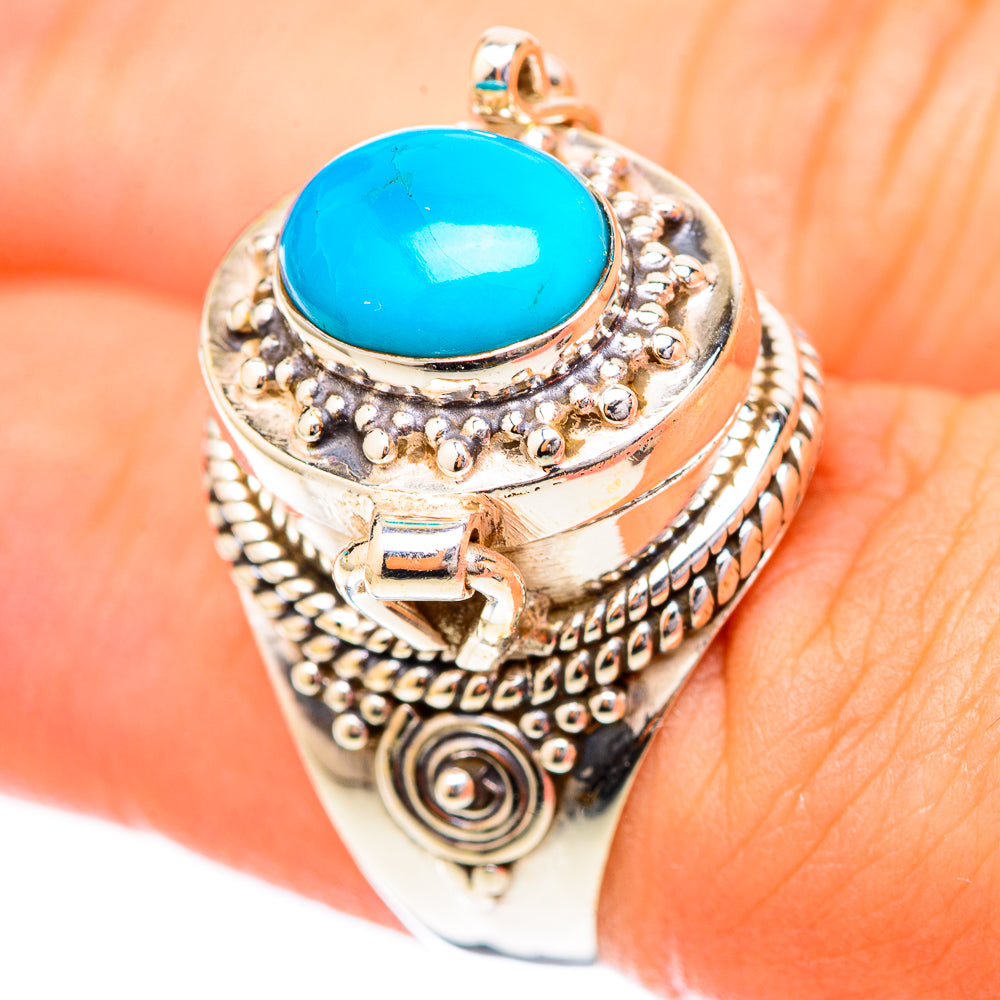 Sleeping Beauty Turquoise Rings handcrafted by Anasilvercos - RING117999