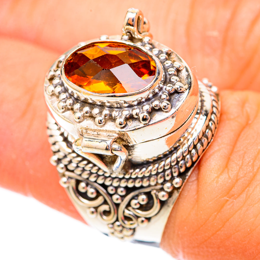 Mandarin Citrine Rings handcrafted by Anasilvercos - RING118006