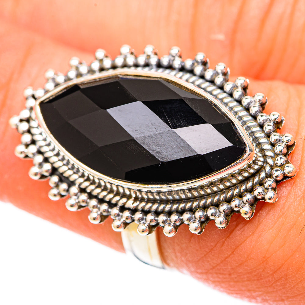 Black Onyx Rings handcrafted by Anasilvercos - RING118015