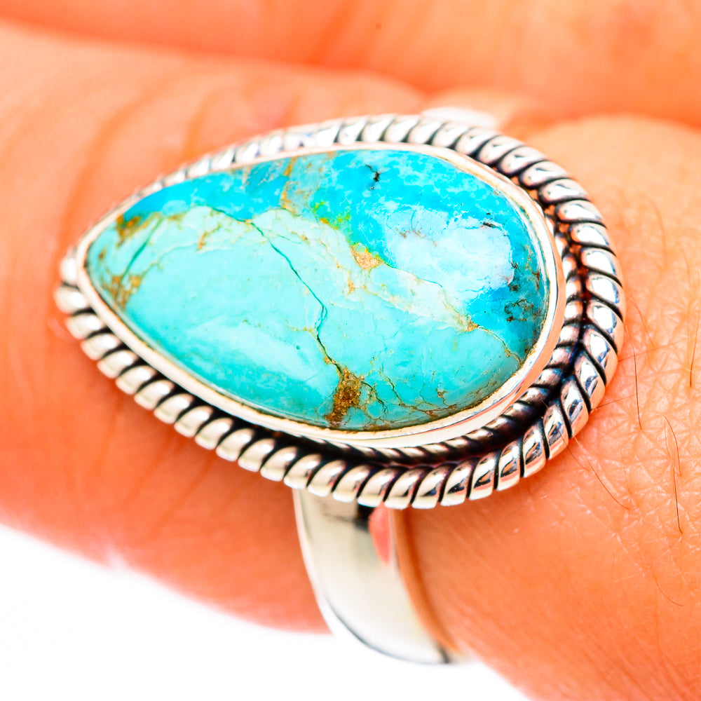 Chrysocolla Rings handcrafted by Anasilvercos - RING118023