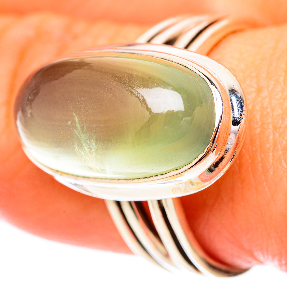 Prehnite Rings handcrafted by Anasilvercos - RING118027