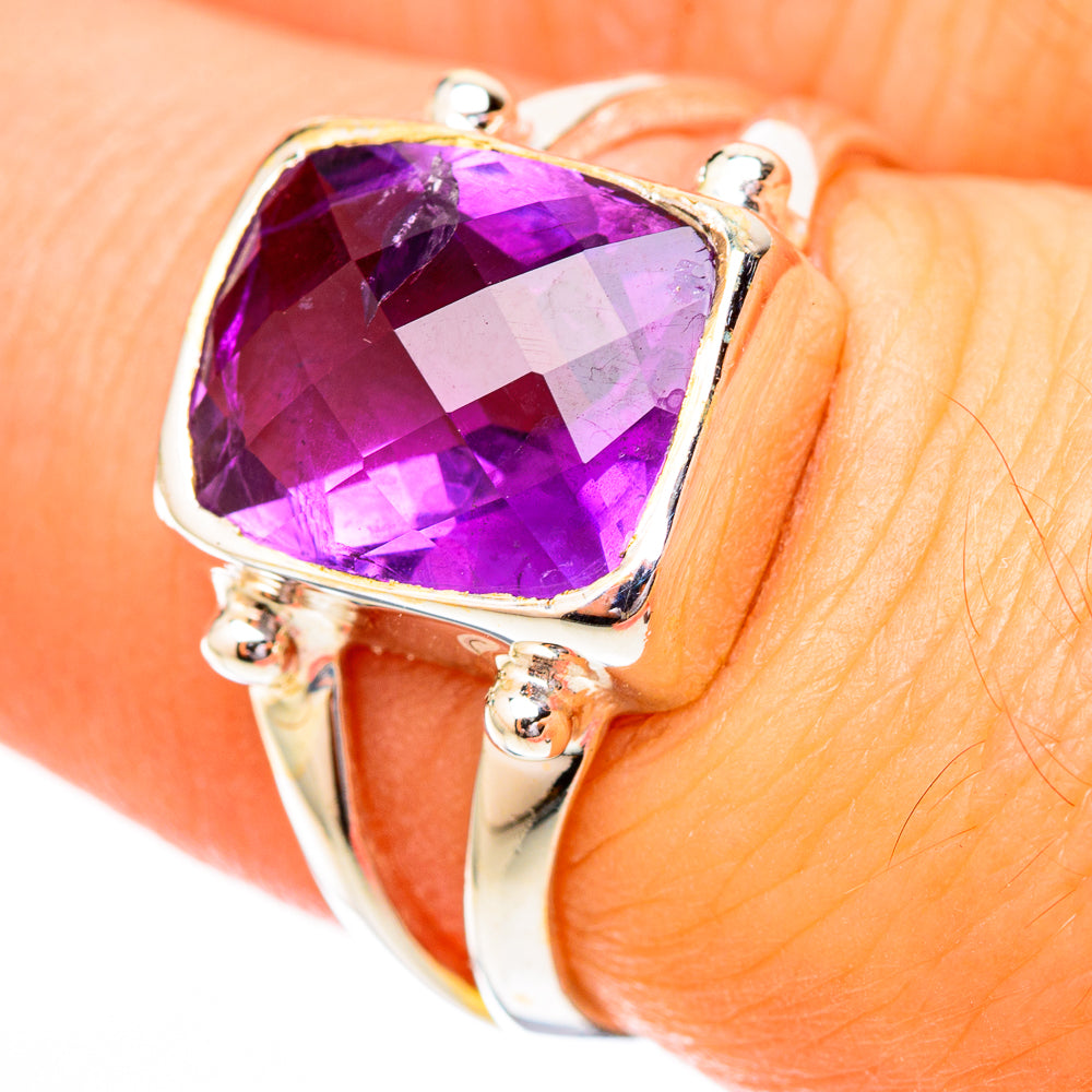 Amethyst Rings handcrafted by Anasilvercos - RING118036