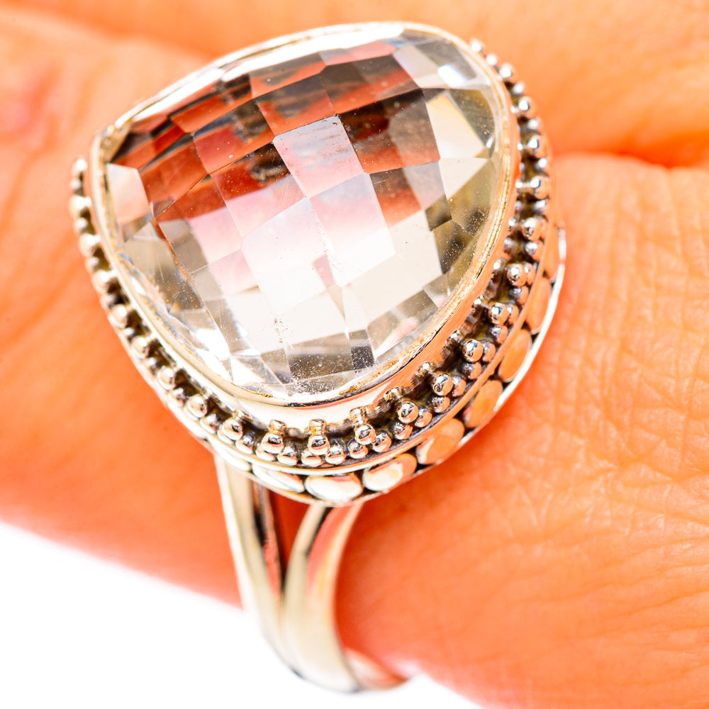 White Quartz Rings handcrafted by Anasilvercos - RING118040