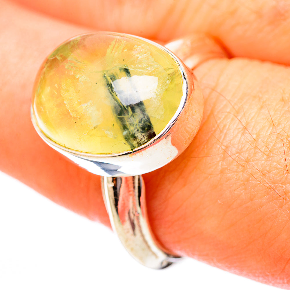 Prehnite Rings handcrafted by Anasilvercos - RING118047