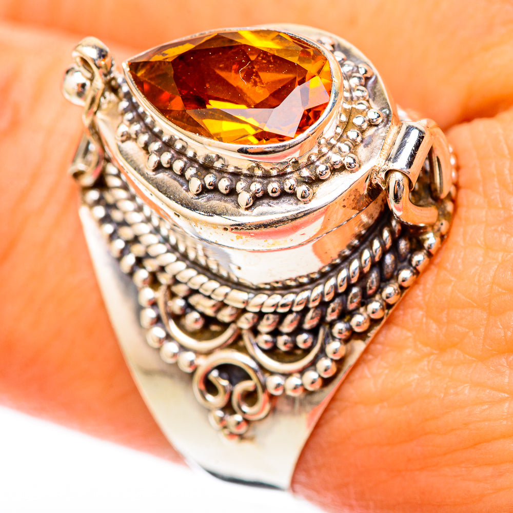 Mandarin Citrine Rings handcrafted by Anasilvercos - RING118051