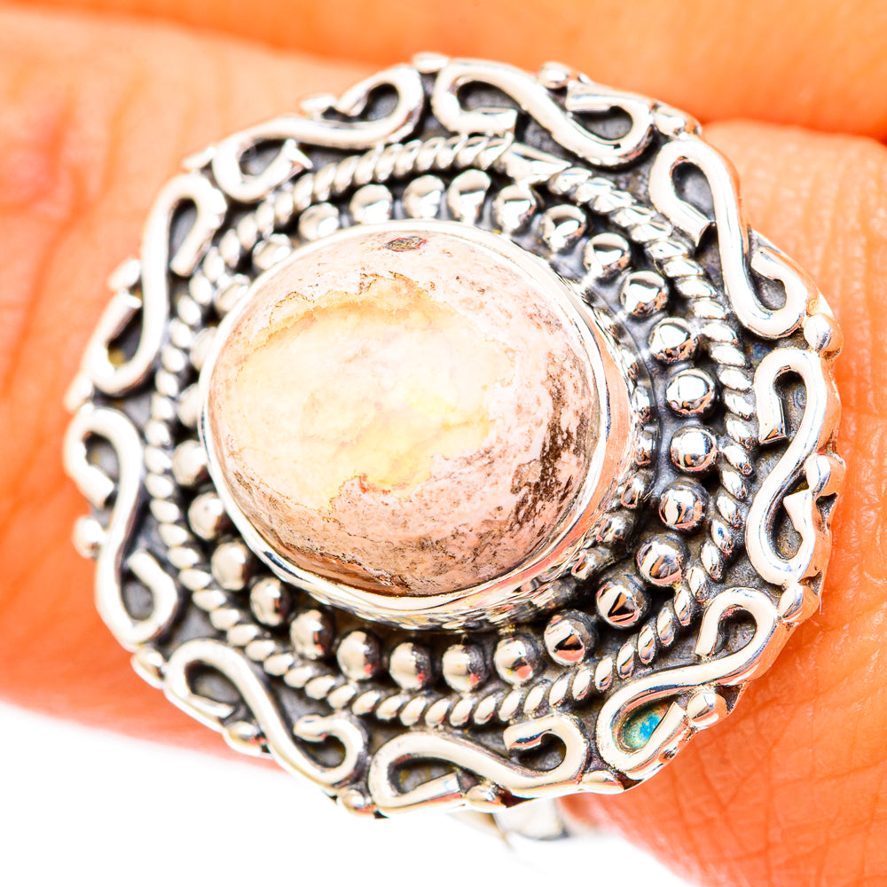 Mexican Fire Opal Rings handcrafted by Anasilvercos - RING118103