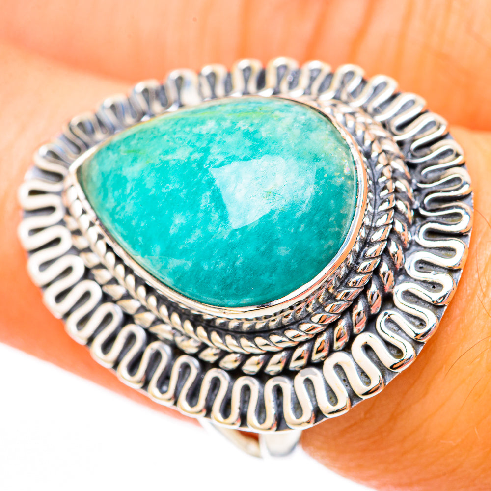 Amazonite Rings handcrafted by Anasilvercos - RING118105