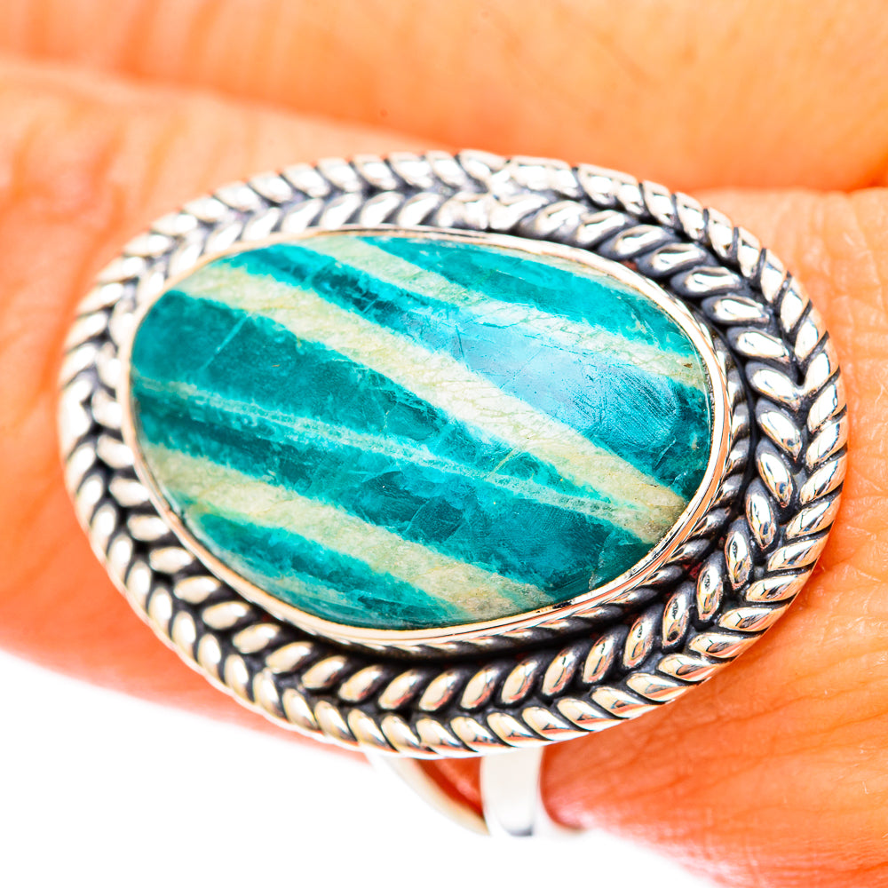 Amazonite Rings handcrafted by Anasilvercos - RING118110