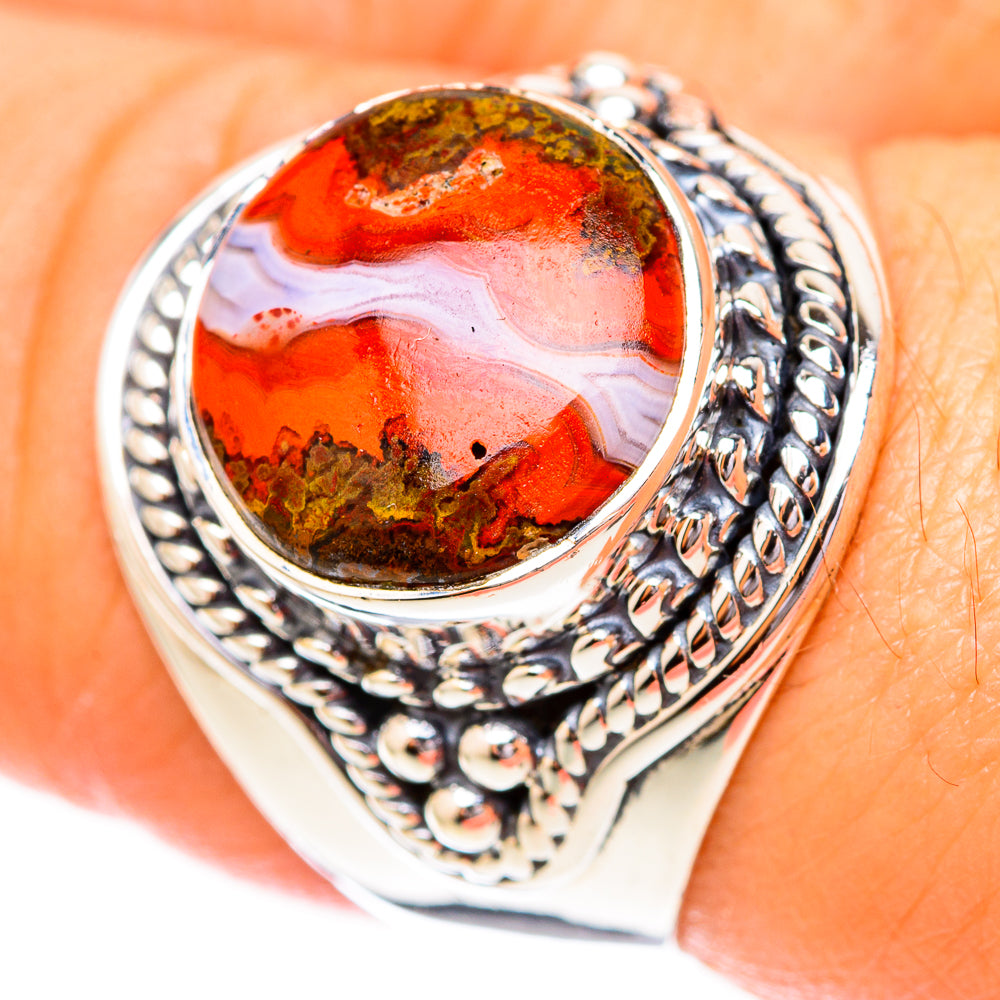 Ocean Jasper Rings handcrafted by Anasilvercos - RING118114