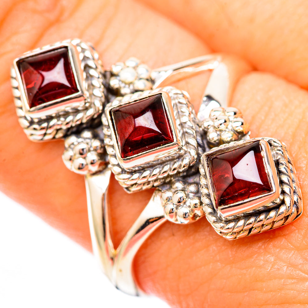 Garnet Rings handcrafted by Anasilvercos - RING118119