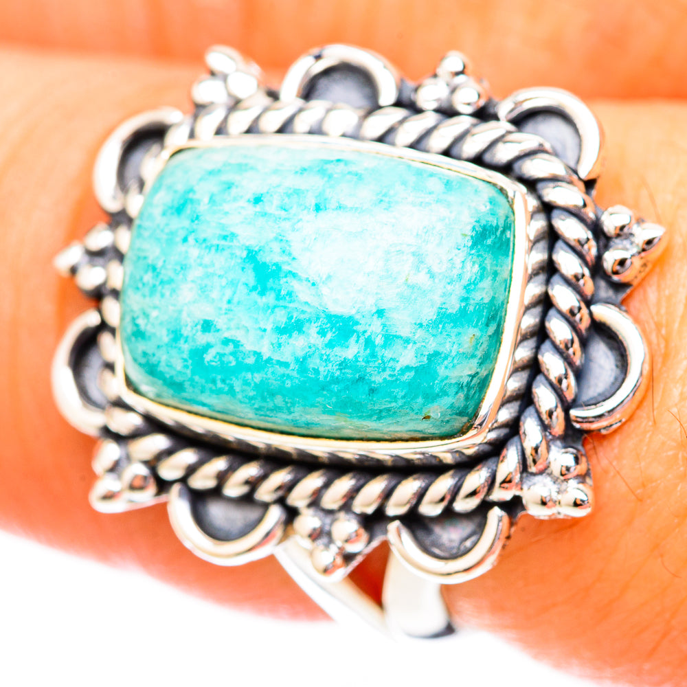 Amazonite Rings handcrafted by Anasilvercos - RING118132