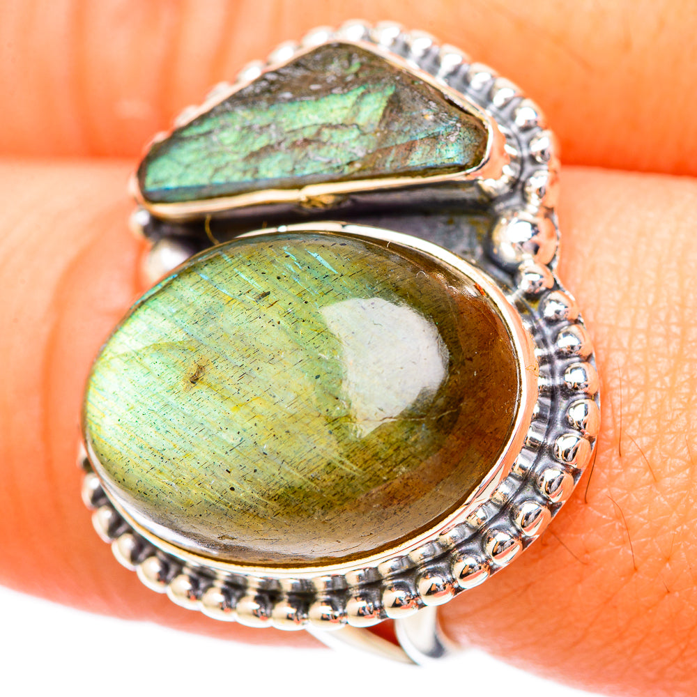 Labradorite Rings handcrafted by Anasilvercos - RING118140