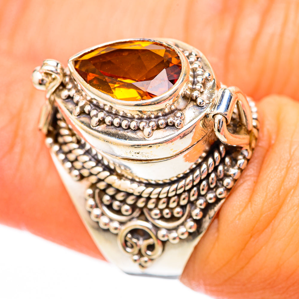 Mandarin Citrine Rings handcrafted by Anasilvercos - RING118147