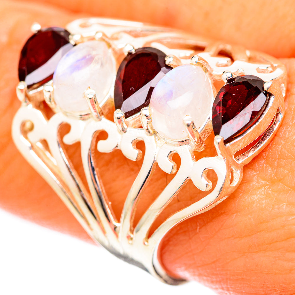 Garnet Rings handcrafted by Anasilvercos - RING118150