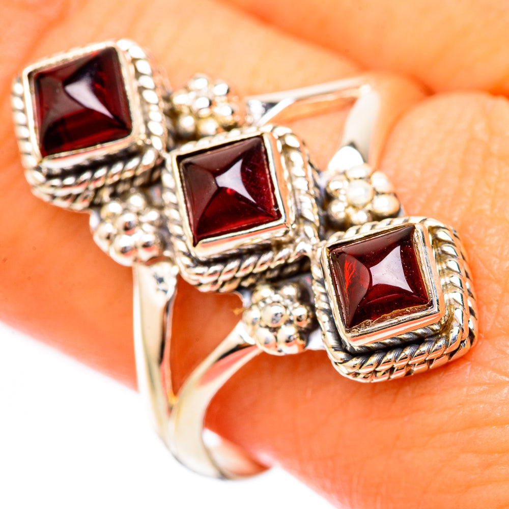 Garnet Rings handcrafted by Anasilvercos - RING118151