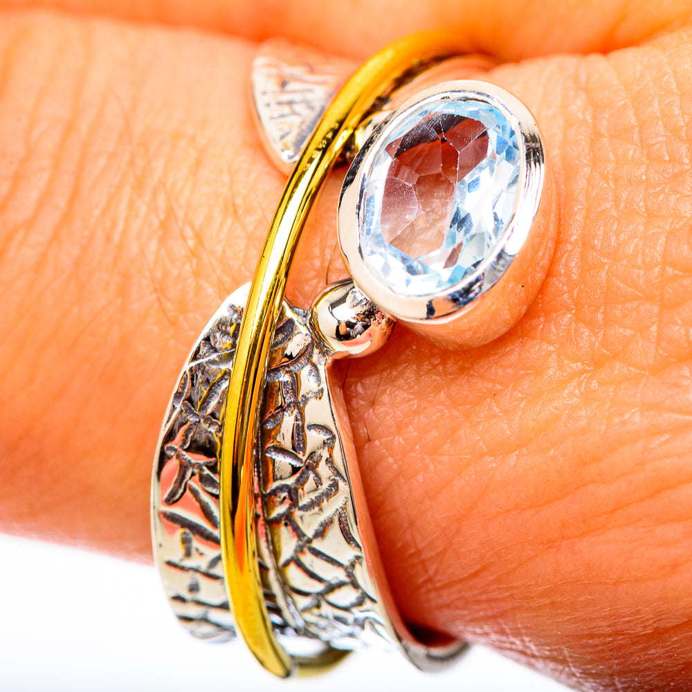 Blue Topaz Rings handcrafted by Anasilvercos - RING118163