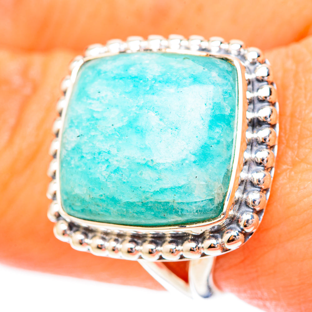 Amazonite Rings handcrafted by Anasilvercos - RING118165